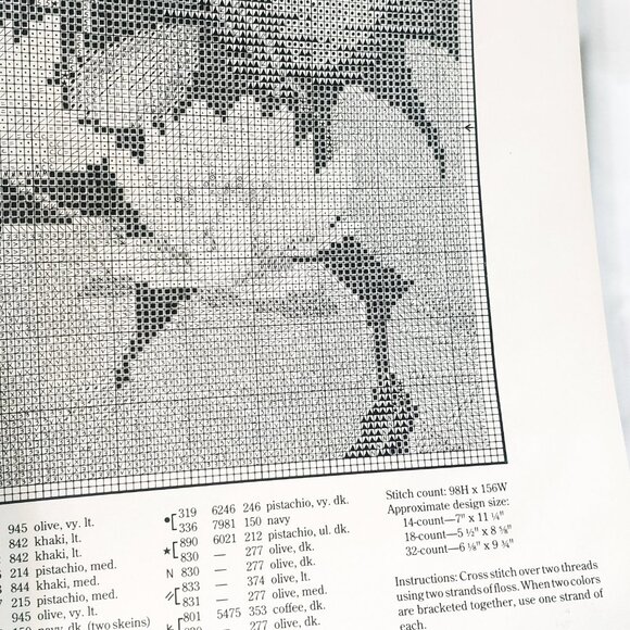Just CrossStitch Magazine June 1991 Fruits for Summer Sunshine Water Lilies - Picture 6 of 7